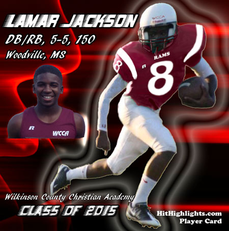 Lamar Jackson Football Player Card Poster image